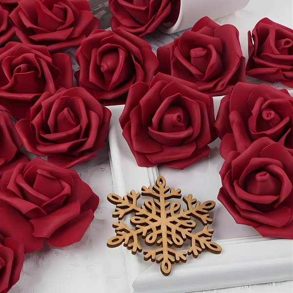 LAMA - Luxuries 50 Decoration Flowers (Burgundy)